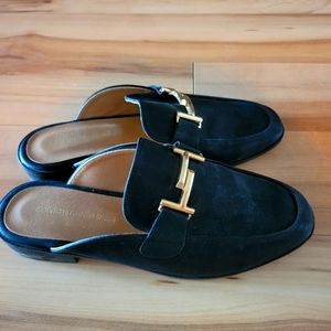 Well worn used women shoes